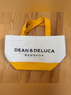 Dean & Deluca Mini Tote Bangkok Canvas Yellow
